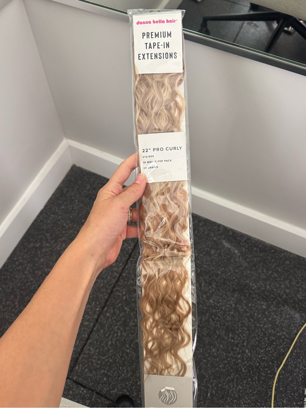 DONNA BELLA CURLY TAPE IN HAIR EXTENSIONS
